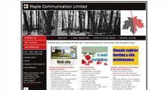 Desktop Screenshot of maplecommunication.co.uk