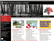Tablet Screenshot of maplecommunication.co.uk